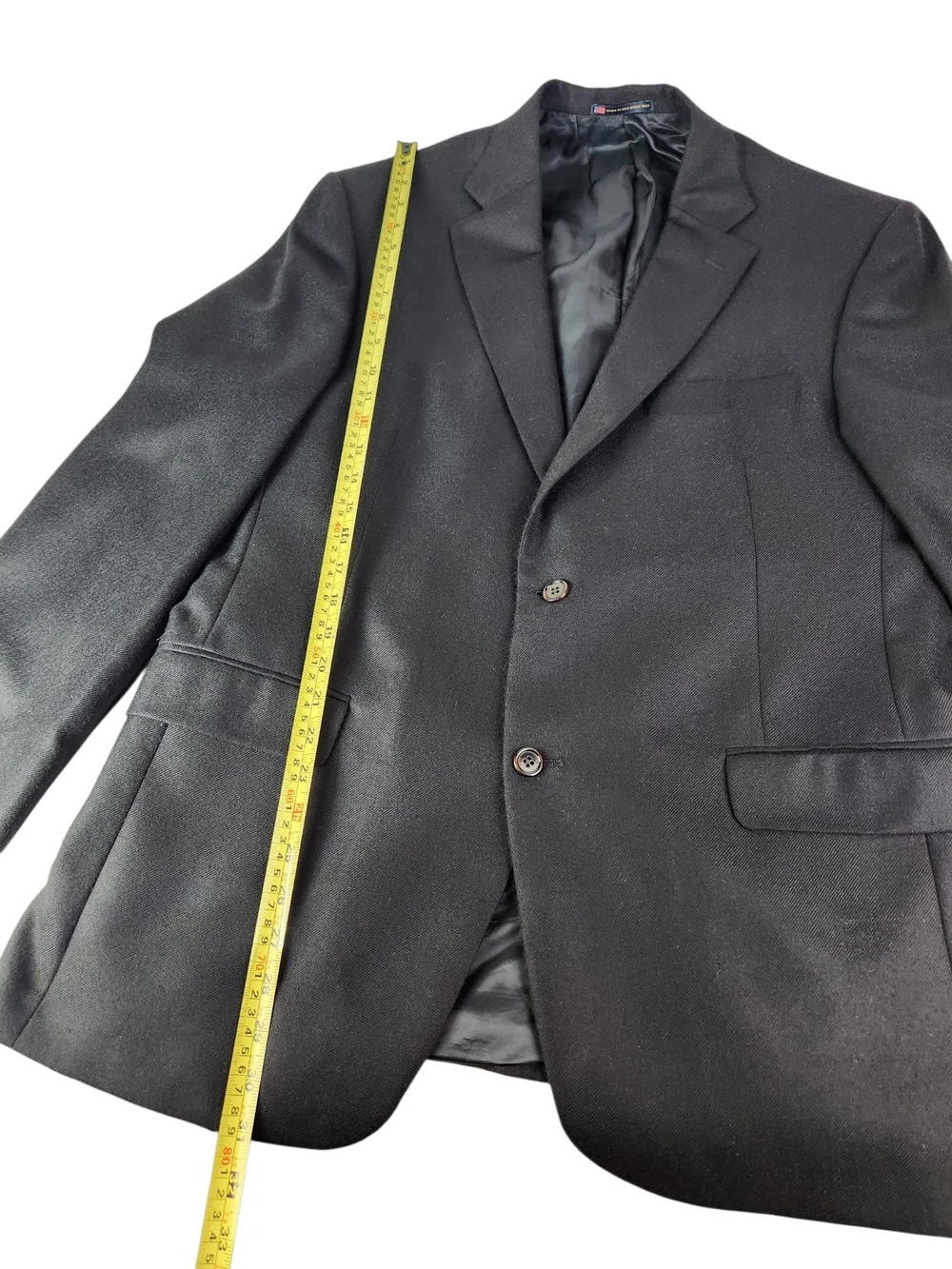 Hart Schaffner Marx Gold Trumpeter 43R 100% Cashmere Blazer Colombo Italy USA